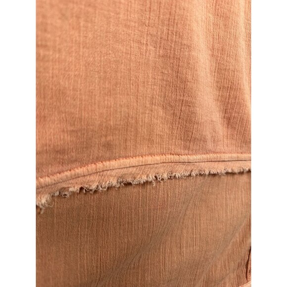 Anthropologie Daily Practice Pink Acid Wash Racerback Tank Dress Large High Low - Picture 10 of 11